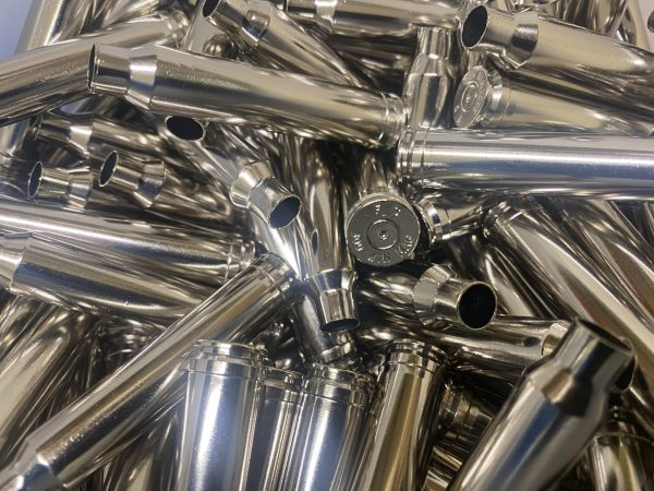 .300 Win Mag Nickel Range Brass Wet Tumbled 20ct