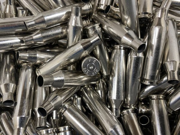 .243 Win Nickel Range Brass 100ct Dry Tumbled