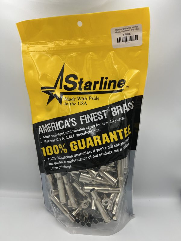 .30-30 Win New Starline Nickel Brass 100ct