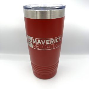 Maverick Reloading Laser Engraved Tumbler 20oz Red